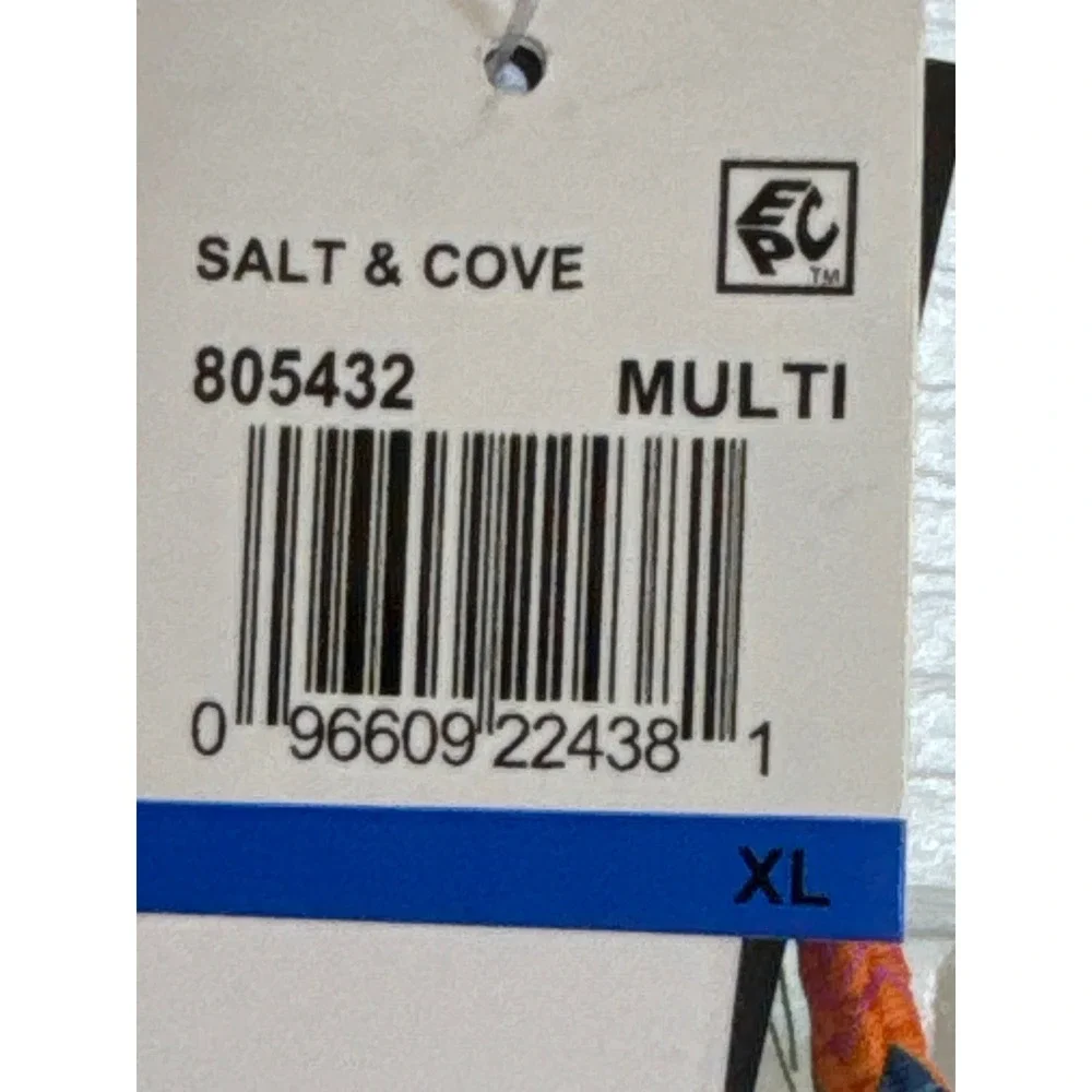 Salt & Cove Bikini Bottoms Multi Color‎ Chevron Tie Side Swimsuit XL